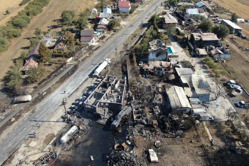 Urmările exploziei de la Crevedia, Foto: Inquam Photos / George Calin