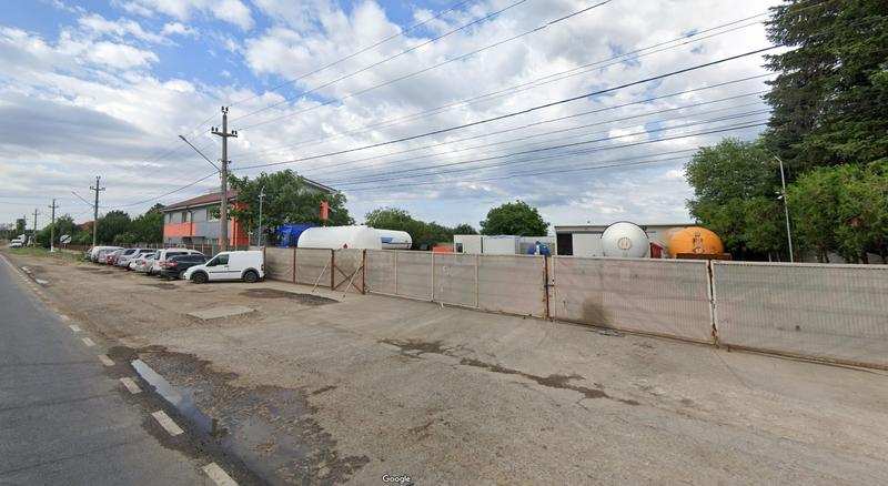 Punctul de lucru cu GPL din Crevedia al Flagas SRL, Foto: Captura Google Street View