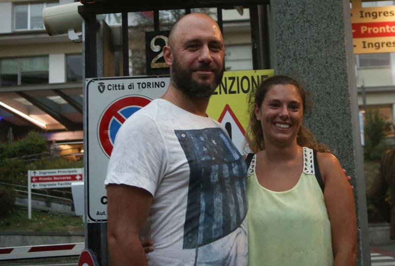 Mattia Aguzzi, alături de prietena lui, Foto: Sonnessa Sara / LaPresse / Profimedia