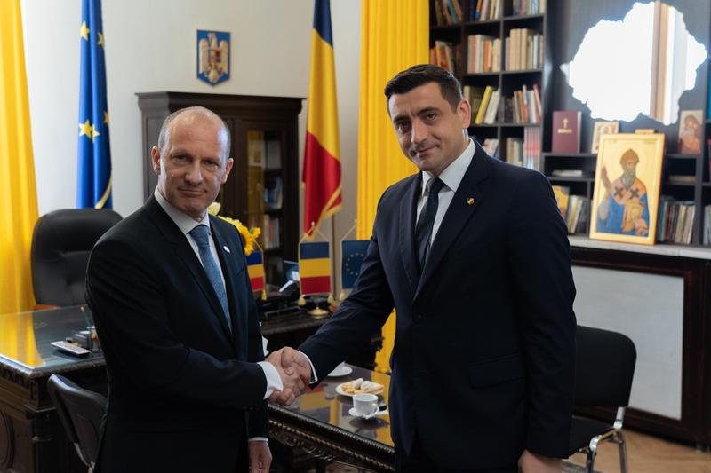 George Simion și ambasadorul Israelului , Foto: site AUR