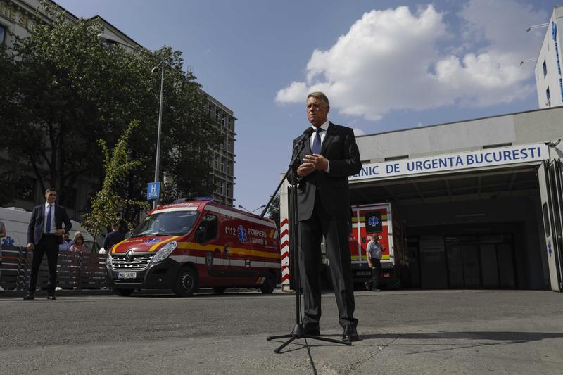 Klaus Iohannis, vizita la Spitalul Floreasca, Foto: Inquam Photos / Octav Ganea