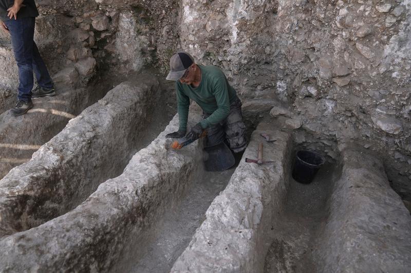 Canalele descoperite de arheologii israelieni la Ierusalim, Foto: Mahmoud Illean / Associated Press / Profimedia Images