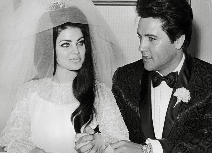 Priscilla și Elvis Presley în ziua nunții, 1 mai 1967, Foto: The Hollywood Archive / Hollywood Archive / Profimedia