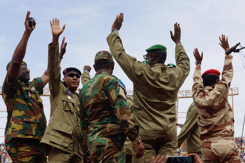 Membri ai juntei care a dat lovitura de stat din Niger, Foto: AA/ABACA / Abaca Press / Profimedia