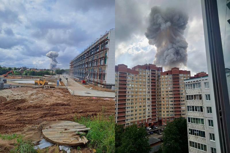 Explozie puternica la o fabrica militara din apropierea Moscovei, Foto: Not supplied / WillWest News / Profimedia