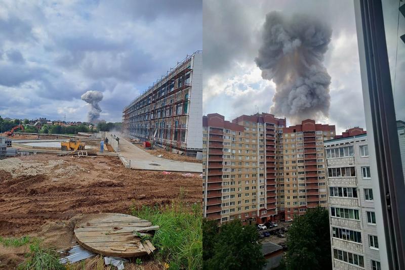 Explozie puternica la o fabrica militara din apropierea Moscovei, Foto: Not supplied / WillWest News / Profimedia