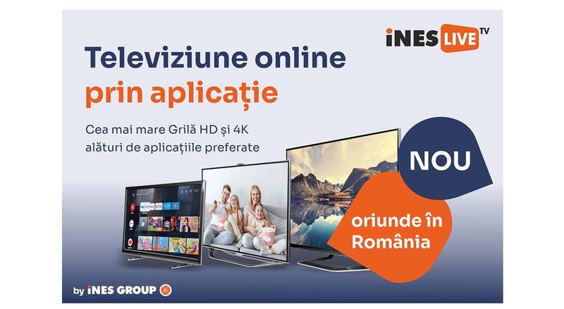 iNES GROUP lansează iNES Live, noua platformă de televiziune prin aplicație, Foto: ineslive.ro