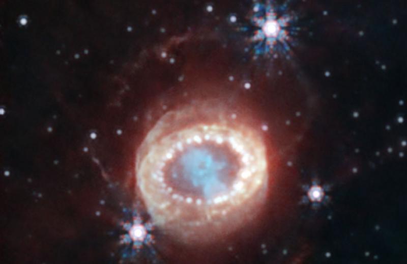 Supernova 1987A - detaliu, Foto: NASA