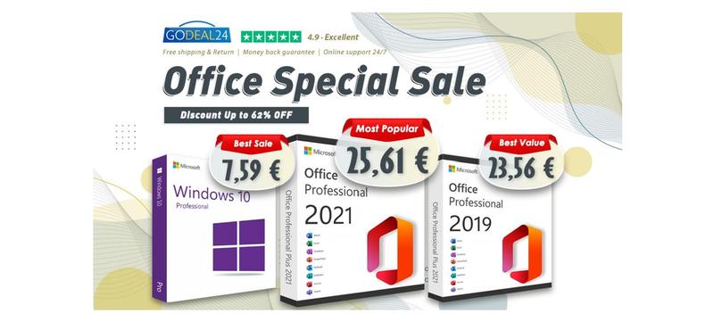 O licență pe viață Microsoft Office pentru Windows și Mac costă doar 25,61€, Foto: GoDeal24