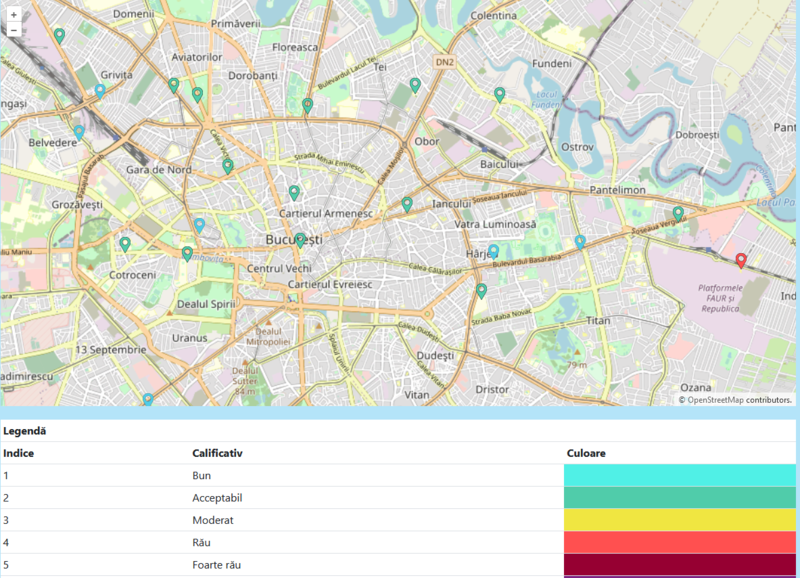 Platformă calitate aer PMB, Foto: PMB
