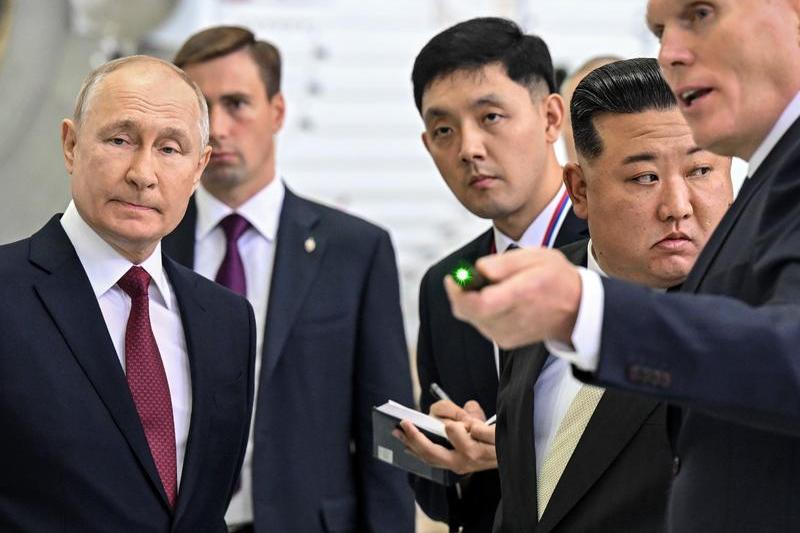 Kim Jong Un si Vladimir Putin in timpul vizitei liderului de la Phenian in Rusia, Foto: Kommersant Photo Agency / ddp USA / Profimedia