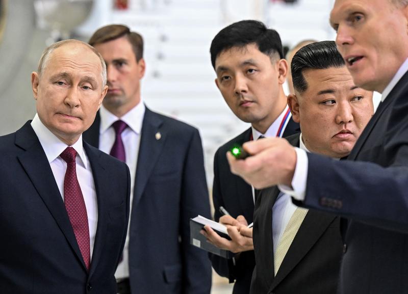 Kim Jong Un si Vladimir Putin in timpul vizitei liderului de la Phenian in Rusia, Foto: Kommersant Photo Agency / ddp USA / Profimedia