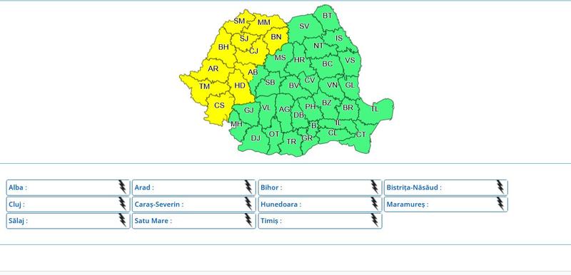 Avertizare de vreme rea de la ANM 14-15 septembrie 2023, Foto: ANM