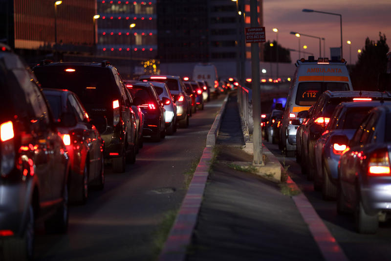 Mașini, trafic greu în București, Foto: Inquam Photos / Octav Ganea