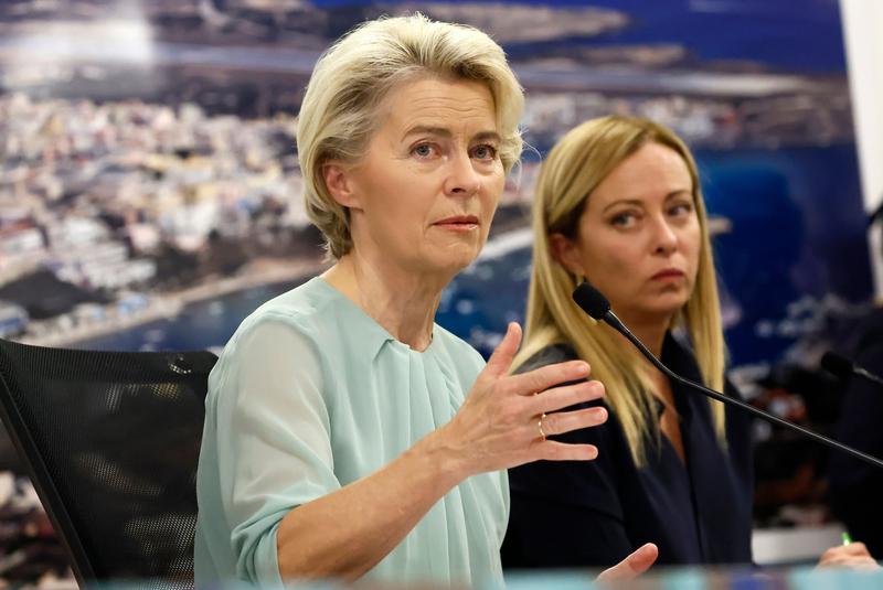 Ursula von der Leyen alaturi de Georgia Meloni, Foto: Cecilia Fabiano/LaPresse ceciliafabiano / Shutterstock Editorial / Profimedia