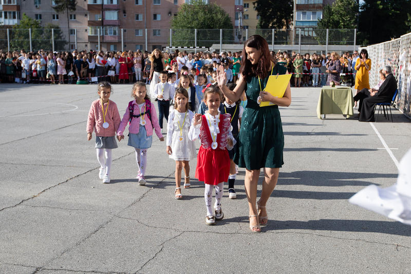 La școală, Foto: Inquam Photos / Virgil Simonescu