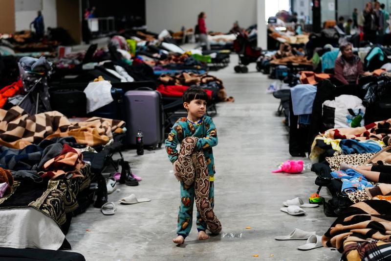 Centru pentru refugiatii ucraineni, în Polonia, Foto: Petr David Josek / AFP / Profimedia