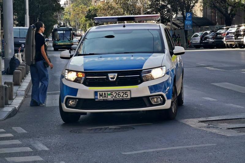 Masina de politie in trafic, Foto: Adrian Ilincescu/ HotNews.ro