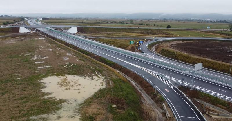 Autostrada Nusfalau - Suplacu de Barcau inainte de inaugurare, Foto: Captura YouTube