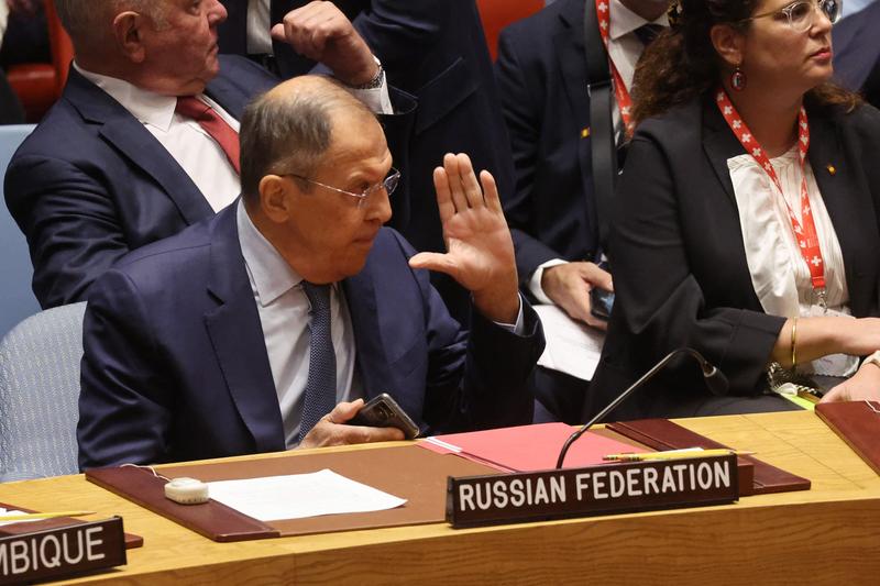 Serghei Lavrov la Consiliul de Securitate al ONU, Foto: SPENCER PLATT / Getty images / Profimedia