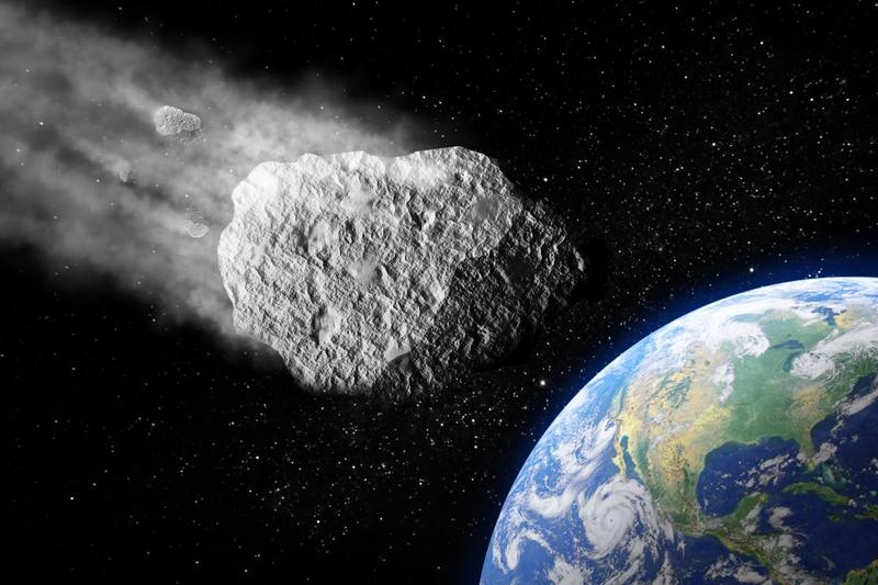 Un asteroid aproape de Terra - ilustratie, Foto: Martina Badini, Dreamstime.com