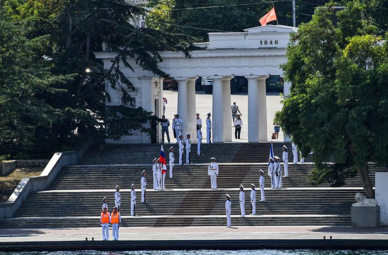 Marinari rusi in Sevastopol, Crimeea, Foto: Konstantin Mihalchevskiy / Sputnik / Profimedia