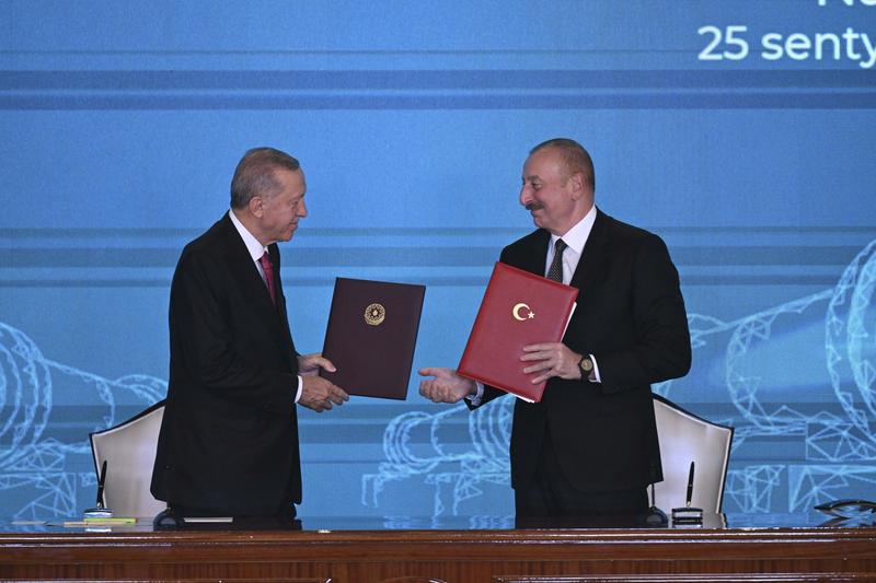 Recep Erdogan alaturi de Ilham Aliyev, Foto: AA / Abaca Press / Profimedia