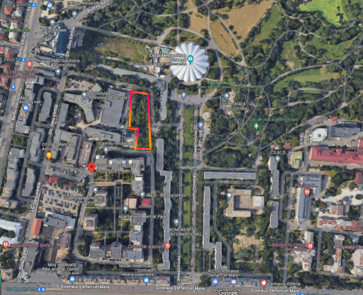 Teren Aleea Circului 5, Foto: Google Maps