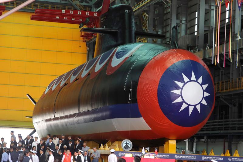 Primul submarin dezvoltat de Taiwan, Foto: ChiangYing-ying / Associated Press / Profimedia Images