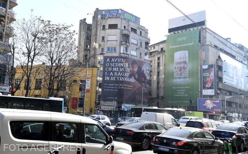Trafic rutier pe bd. Magheru din Capitală, Foto: Agerpres