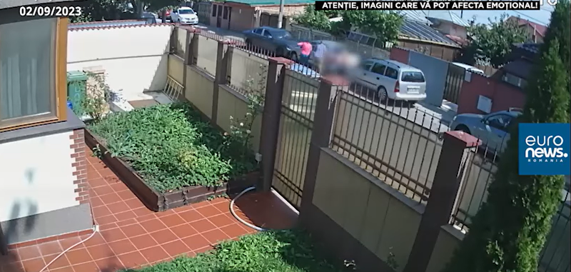Momentul in care un sofer drogat a lovit-o mortal pe femeia din Popesti Leordeni, Foto: Captura euronews