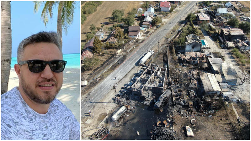 Ionuț Doldurea, patronul firmei la care au avut loc exploziile de la Crevedia, Foto: Colaj fanatik.ro