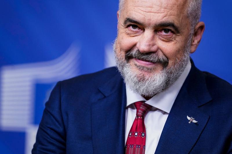 Premierul albanez Edi Rama, Foto: Kenzo Tribouillard / AFP / Profimedia Images