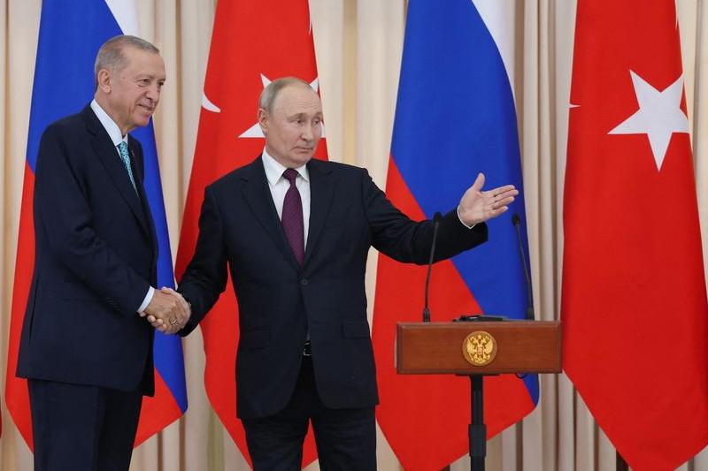 Recep Erdogan și Vladimir Putin, Foto: AA/ABACA / Abaca Press / Profimedia