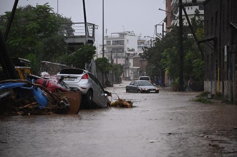 Inundații în Grecia, Foto: Nephele Nomikou / AFP / Profimedia Images