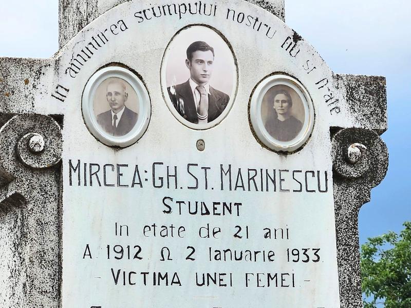 Victima unei femei - o inscriptie funerara din Ploiesti, Foto: Vlad Barza / HotNews.ro