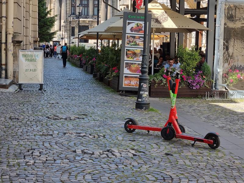 Trotinete electrice de închiriat, Foto: Hotnews / Catiușa Ivanov