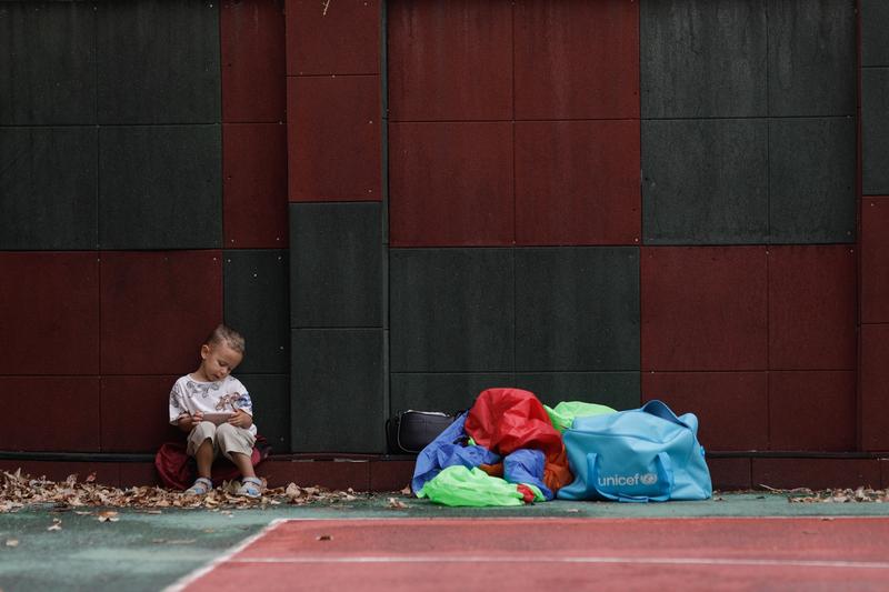 Copil la o școală din București, Foto: Inquam Photos / George Călin