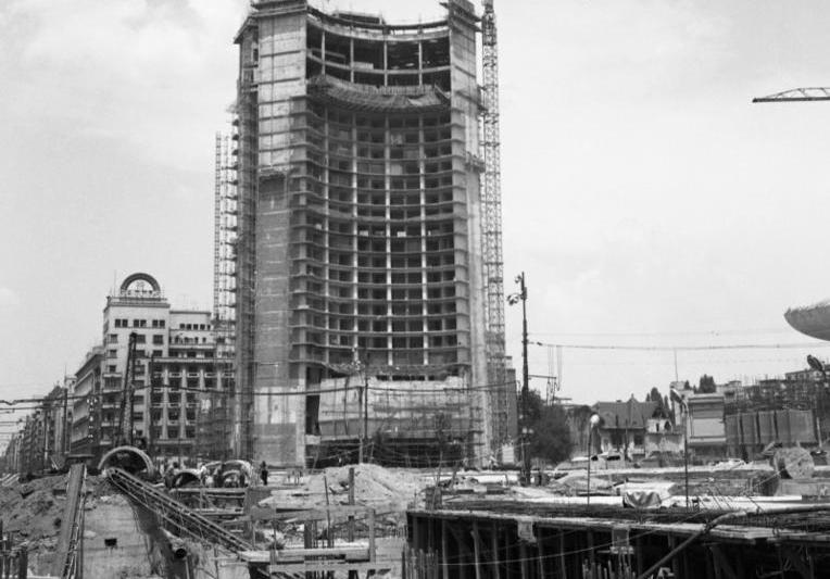 Santierul de constructie al hotelului Intercontinental din Bucuresti, Foto: Agerpres