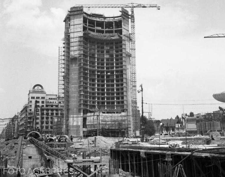Santierul de constructie al hotelului Intercontinental din Bucuresti, Foto: Agerpres