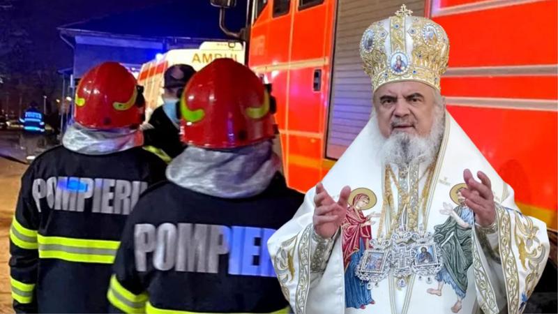 Pompierii și biserica, Foto: Colaj fanatik.ro