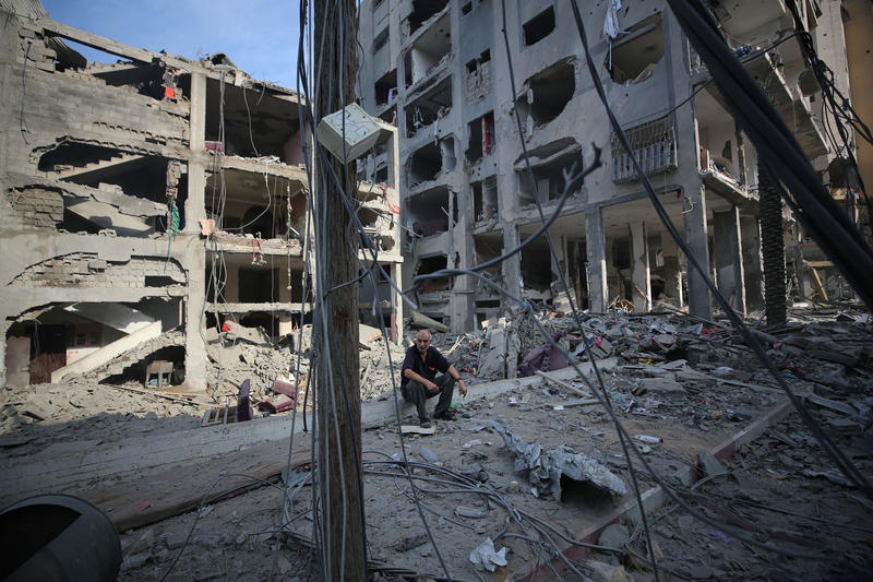 Clădiri distruse în Gaza de bombardamentele israeliene, Foto: AA/ABACA / Abaca Press / Profimedia