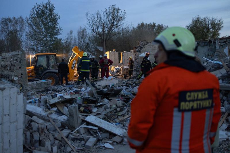 Atacul rusesc asupra satului Groza din Harkov a ucis peste 50 de oameni, Foto: Yevhen TITOV / AFP / Profimedia