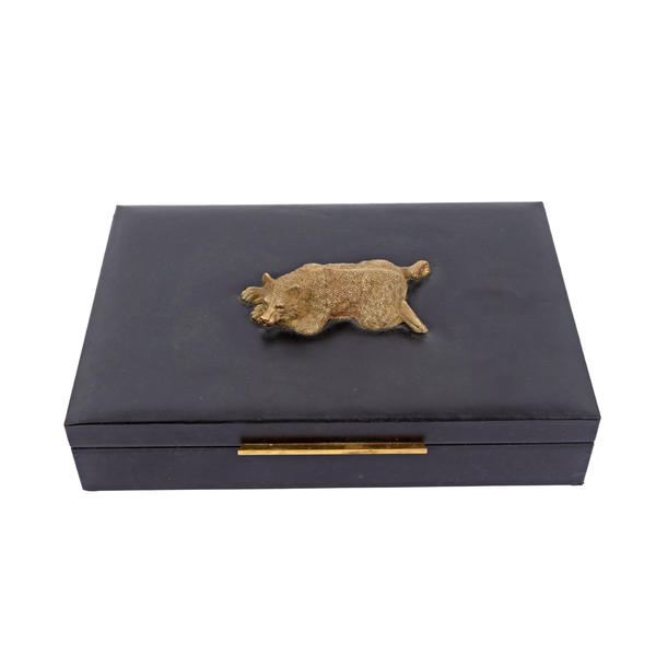 Cutie pentru trabucuri, dăruită lui Nicolae Ceaușescu de către baronul Kenneth Keith, Președintele Rolls-Royce, Foto: Artmark