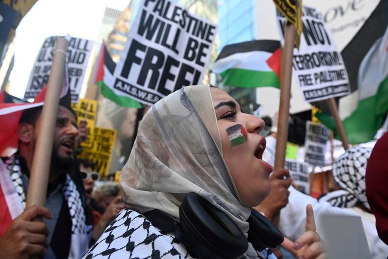 Protest pro-palestinian la New York, Foto: Andrea Renault/STAR MAX/IPx / AP / Profimedia