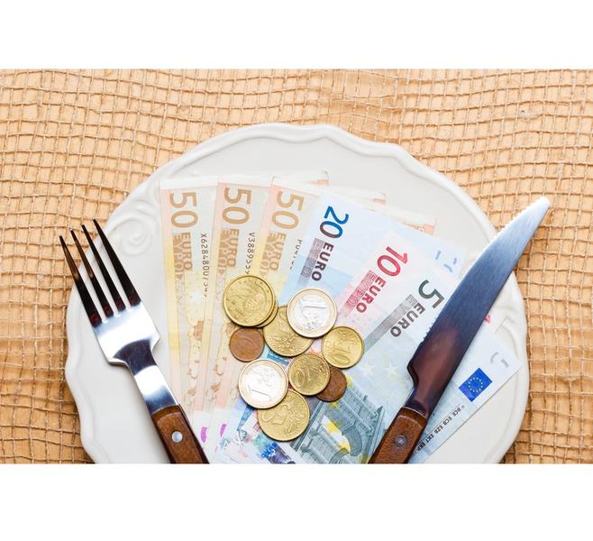 bani-euro-farfurie, Foto: Dreamstime