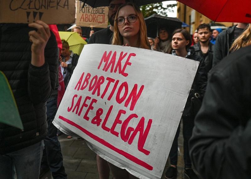 Proteste în Polonia față de interzicerea avortului, iulie 2023, Foto: Artur Widak - NurPhoto / Shutterstock Editorial / Profimedia Images