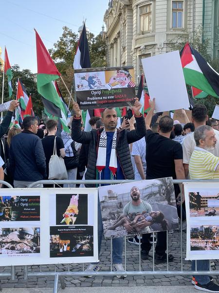 Protest pro-Palestina la Bucuresti, Foto: Andra Mureșan/ HotNews.ro