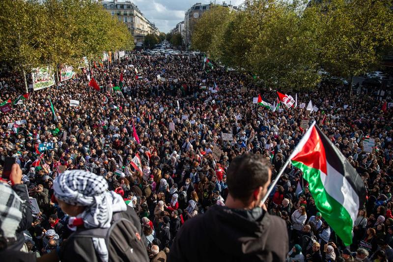 Manifestație pro-palestiniană la Paris, Foto: AA/ABACA / Abaca Press / Profimedia