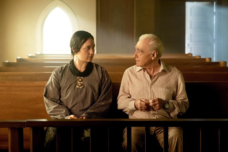 Martin Scorsese alaturi de Lily Gladstone, actrita principala din filmul „Killers of the Flower Moon”, Foto: LMK / IPA / Profimedia Images
